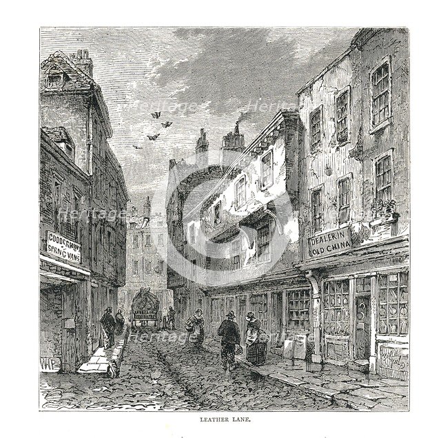 Leather Lane, 1878. Artist: Unknown