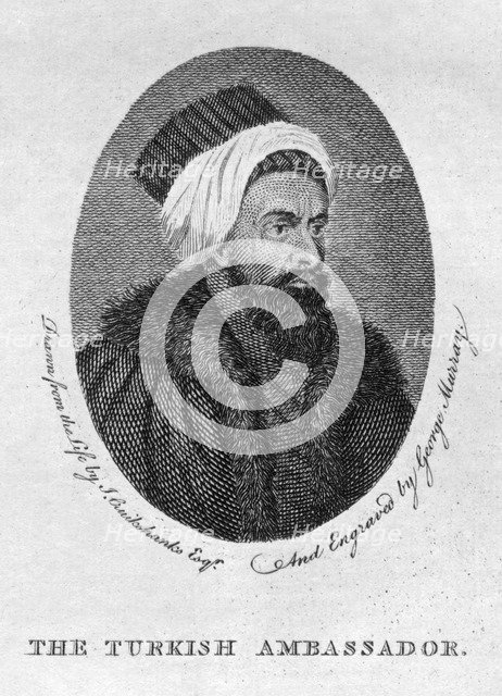 'The Turkish Ambassador', 1794.Artist: George Murray