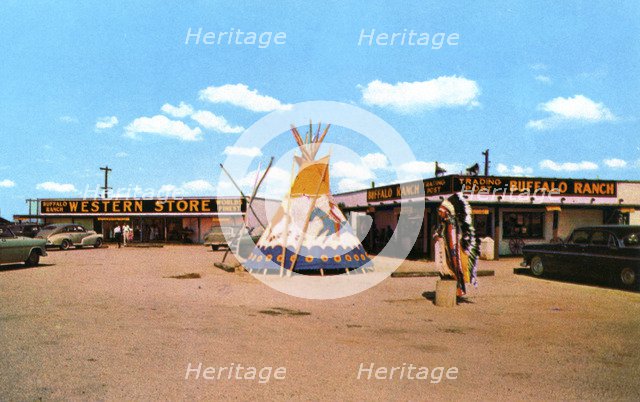 Buffalo Ranch Western Store and Trading Post, Afton, Oklahoma, USA, 1958. Artist: Unknown