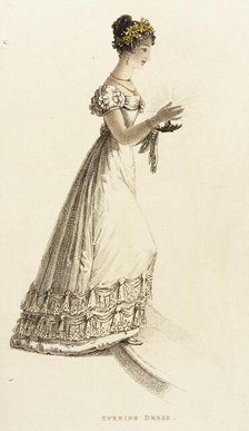 Fashion Plate (Evening Dress), 1823. Creator: Unknown.