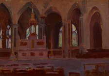Interior of a Church, 1902. Creator: Jerzy Karszniewicz.