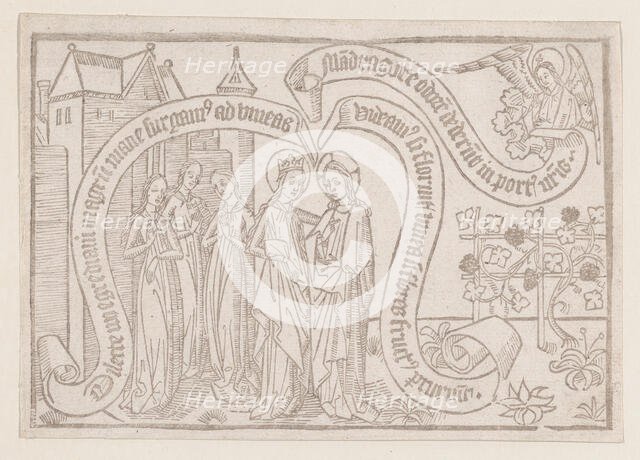 Come My Beloved, Let Us Go Forth Into the Field, illustration from a Canticum Canticor..., ca. 1465. Creator: Anon.