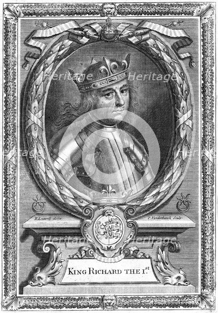 Richard I King of England.Artist: Edward Lutterell