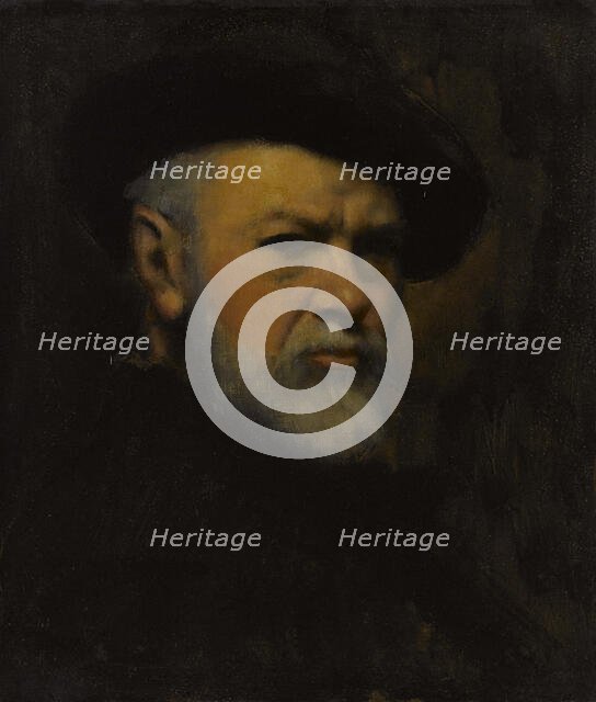 Self-Portrait, c. 1890. Creator: Henner, Jean-Jacques (1829-1905).