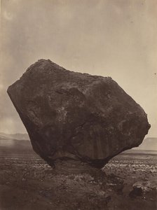 Perched Rock, Rocker Creek, Arizona, 1872. Creator: William H. Bell.
