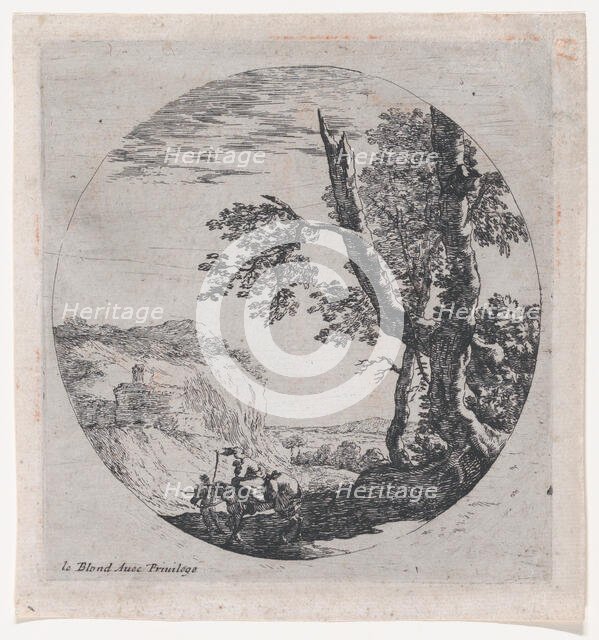 Landscape with the Flight into Egypt, 17th century., 17th century. Creator: Anon.