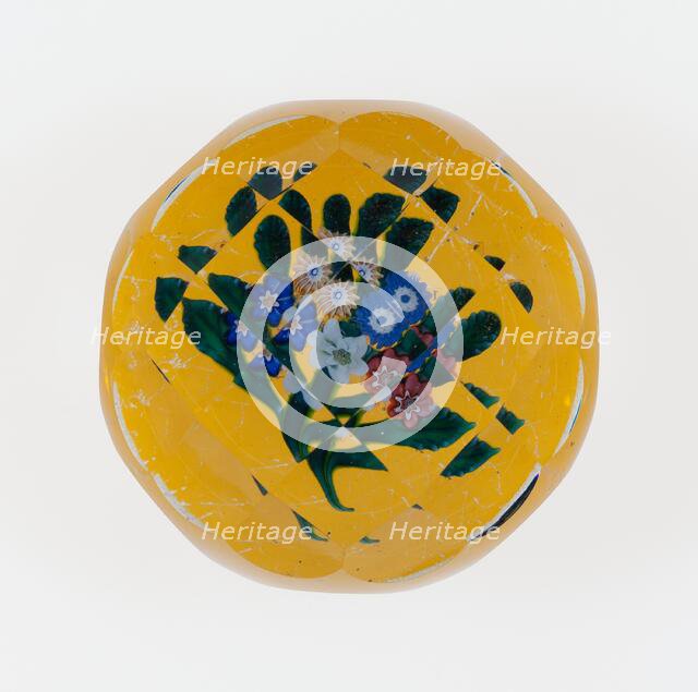 Paperweight, France, c. 1845-60. Creator: Saint-Louis Glassworks.