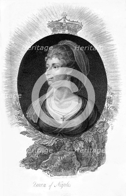 Queen Marie Caroline of Naples, 1807.Artist: V Hood