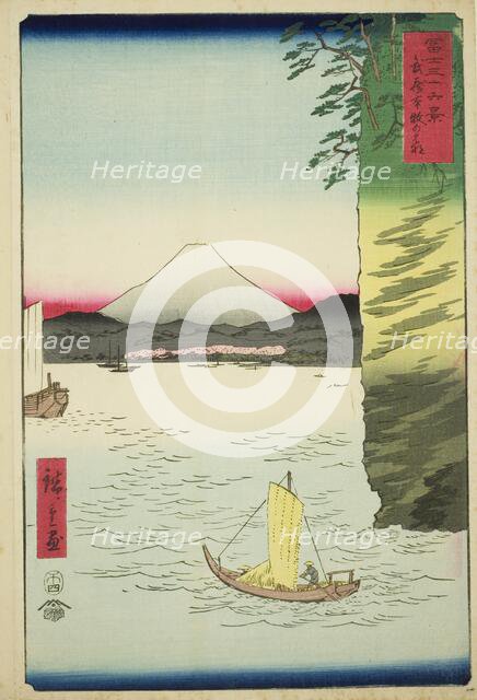 Honmoku in Musashi Province (Musashi Honmoku no hana), from the series "Thirty-six..., 1858. Creator: Ando Hiroshige.