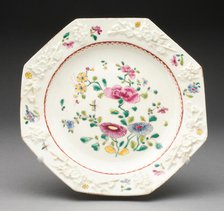 Plate, Bow, 1745/55. Creator: Bow Porcelain Factory.