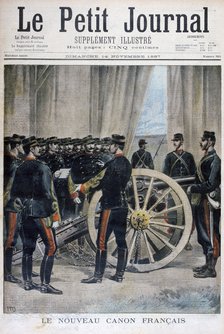 A new French cannon, 1897.  Artist: Henri Meyer