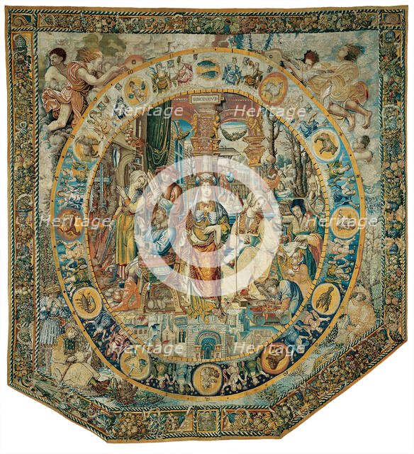 February from The Medallion Months, Flanders, before 1528. Creator: Unknown.