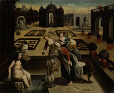 David and Bathsheba, 1601-1700. Creator: French Master 17th century?