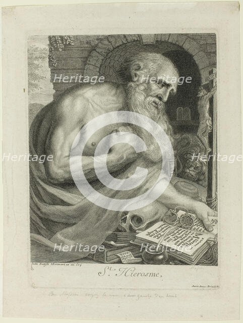 Saint Jerome, 1693. Creator: Antoine Masson.