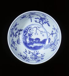 Yellow medallion bowl with three sheep, Guangxu period, Qing dynasty, China, 1875-1908. Artist: Unknown