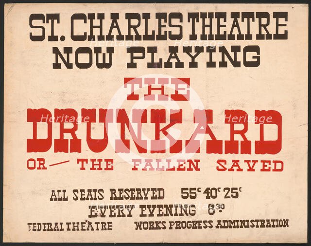 The Drunkard, New Orleans, 1939. Creator: Unknown.