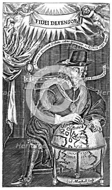 King Charles I (1600-1649), Defender of the Faith.Artist: Marshall