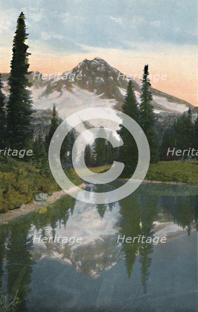 'Mount Rainier and Reflection Lake', c1916. Artist: Asahel Curtis.