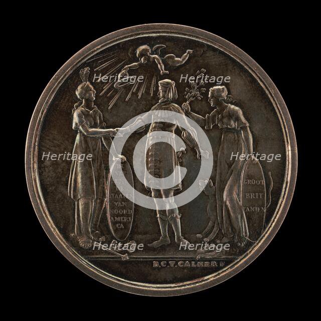 Recognition of the Independence of the United States by Friesland [obverse], 1782. Creator: B.C.V. Calker.