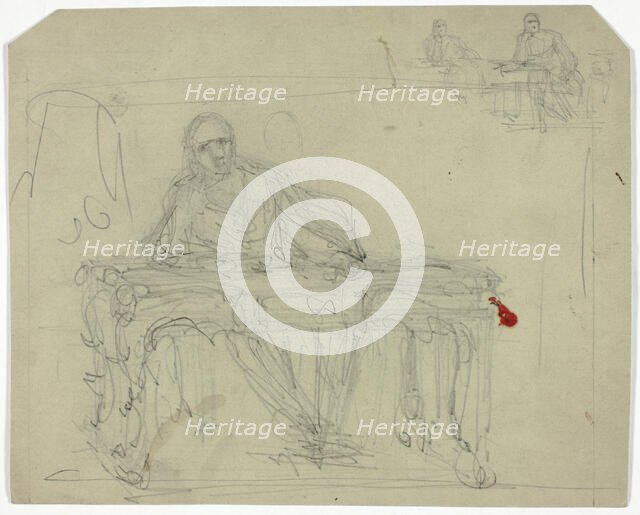 Man at Writing Desk, n.d. Creator: Unknown.