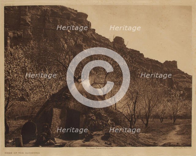 Home of the Havasupai, 1903. Creator: Edward Sheriff Curtis.