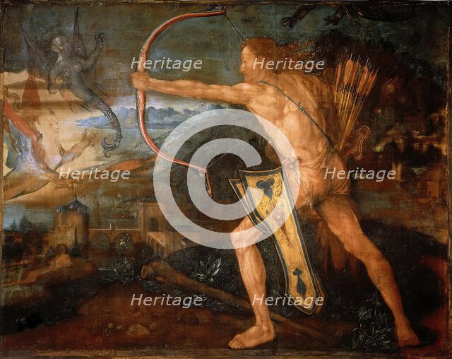Heracles and the Stymphalian birds, 1500. Creator: Dürer, Albrecht (1471-1528).