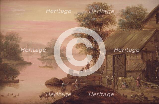 Landscape in the Dutch manner, 1745-1786. Creator: Johan Edvard Mandelberg.