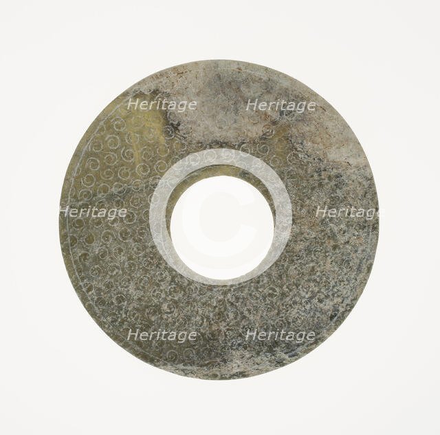 Disc (bi), Eastern Zhou period or Western Han dynasty, 3rd/2nd century B.C. Creator: Unknown.