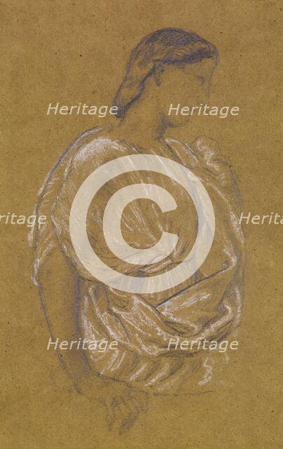 St Theophilus and the Angel - Study of a Court Lady, 1863-67. Creator: Sir Edward Coley Burne-Jones.