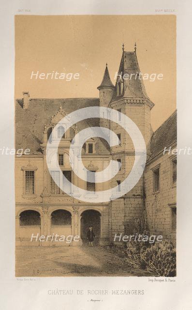 ...Pl. 36, Château De Rocher Mezangers (Mayenne), 1860. Creator: Victor Petit (French, 1817-1874).