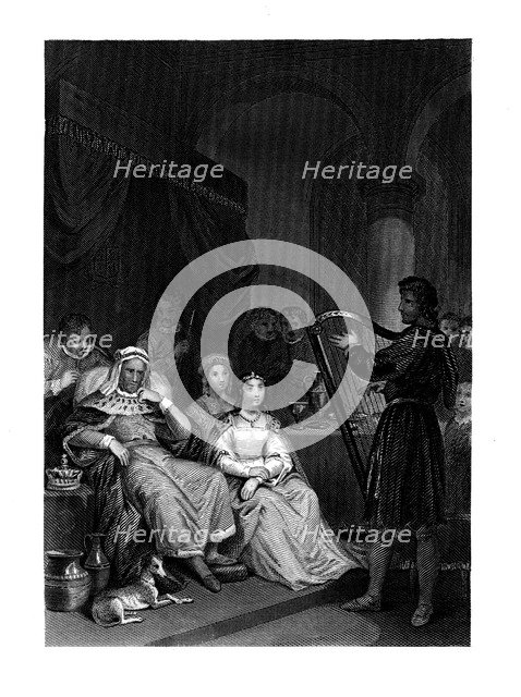 Alfred before the Danish General, (1860). Artist: JM Wright