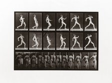 Man running, Plate 7 from Animal Locomotion, 1887 (photograph)