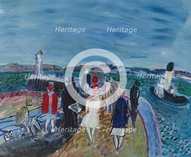 The pier at Honfleur, c1928-1930. Creator: Dufy, Raoul (1877-1953).