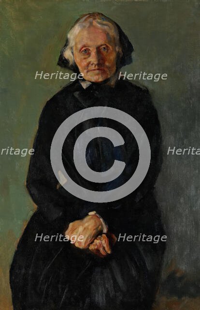 Portrait of Marie Krohg, the Artist's Aunt, probably 1918. Creator: Christian Krohg.