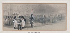 National Guard at The Tuileries, 1846?. Artist: Sir John Gilbert