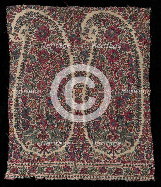 Long Shawl Fragment, 1820-1825. Creator: Unknown.