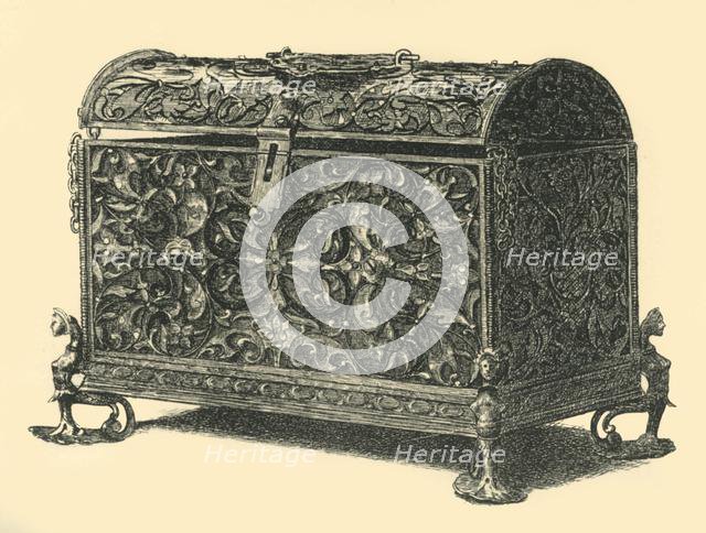 Silver casket, 1840s, (1881).  Creator: W Jones.