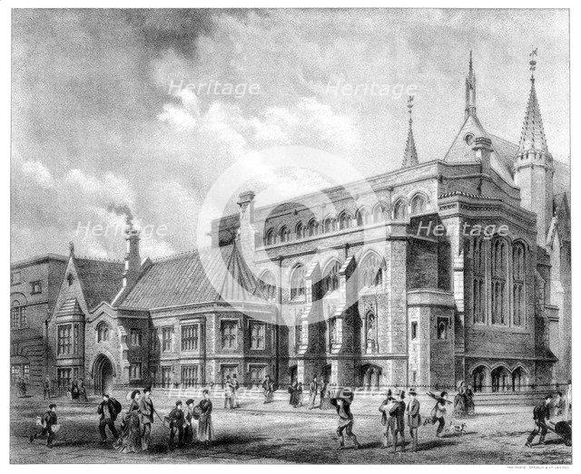 The Library and Museum of the Corporation of the City of London, 1886.Artist: Sprague & Co