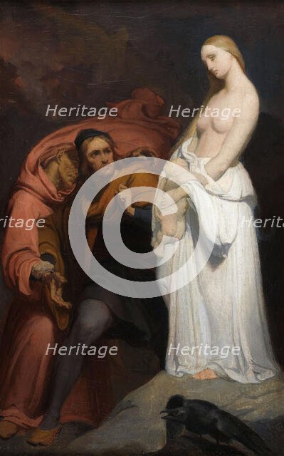 Marguerite tenant son enfant mort, c. 1846. Creator: Scheffer, Ary (1795-1858).