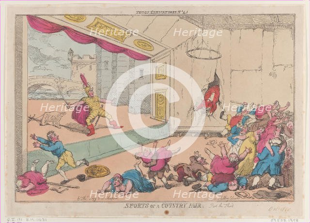 Sports of a Country Fair, Part the Third, October 5, 1810., October 5, 1810. Creator: Thomas Rowlandson.