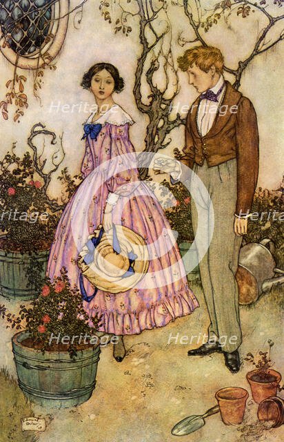 An illistration by Edmond Dulac, 1909. Artist: Edmund Dulac