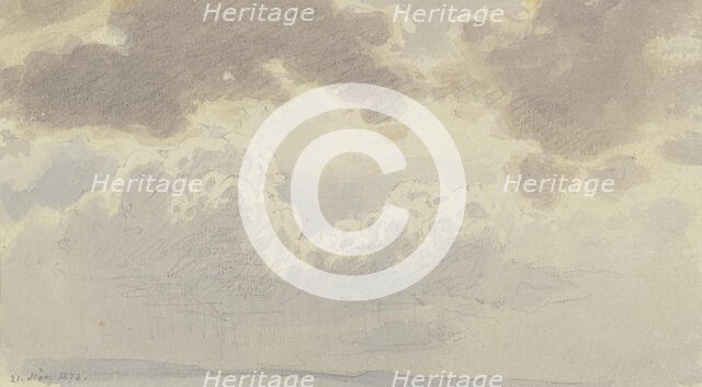 Clouds, 1878. Creator: Carl Theodor Reiffenstein.