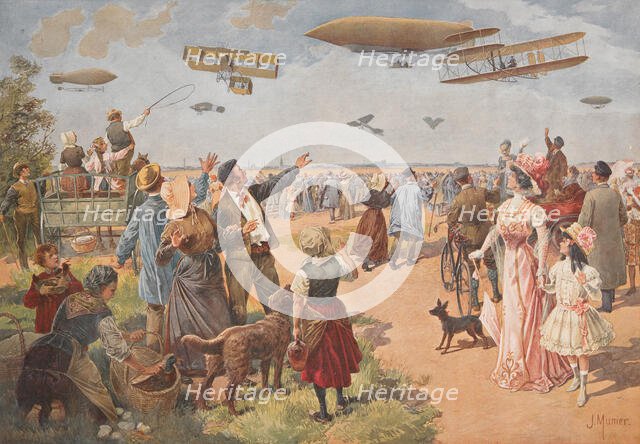 L'Exposition aérienne, c. 1908. Creator: Munier, J. (active ca 1900).