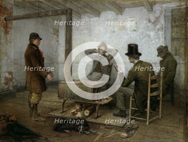 A Friendly Warning, 1881/90. Creator: Thomas Hicks.