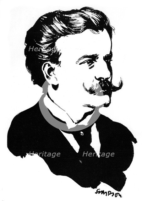 Moriz Rosenthal, Polish-American pianist, 1912.Artist: Joseph Simpson