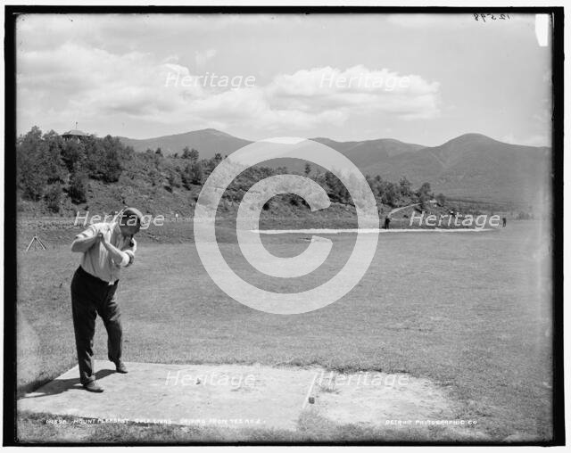 Mount Pleasant golf links driving from tee no. 2, between 1890 and 1901. Creator: Unknown.