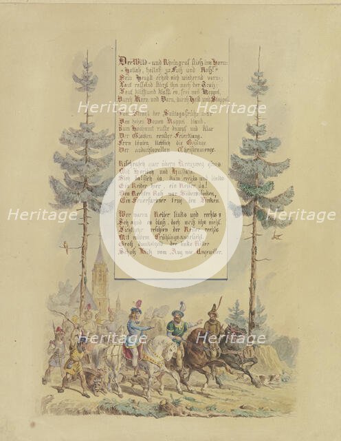 The Rhinegrave with his companions, late 19th century. Creator: Eugen Johann Georg Klimsch.