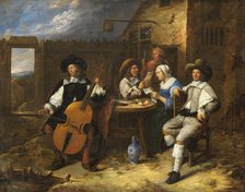 Music-Making Company, from c.1655 until 1660. Creator: Gillis van Tilborgh the Younger.