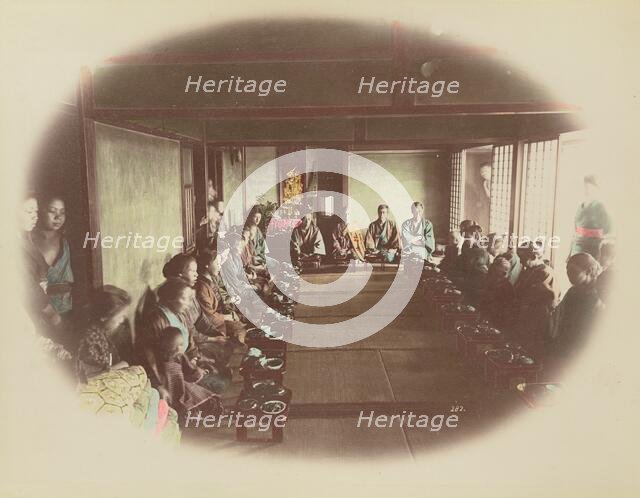 Eating at Home, 1870s-1890s. Creator: Kusakabe Kimbei.