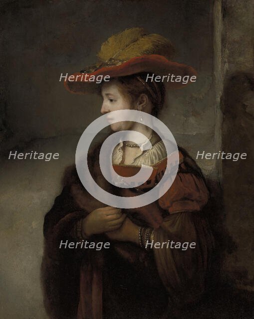 Saskia van Uylenburgh, the Artist Rembrandt's Wife, mid 17th century. Creator: Abraham Van Dyck.